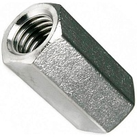 Гайка-муфта соединительная М30х90 DIN 6334 нержавеющая сталь А2